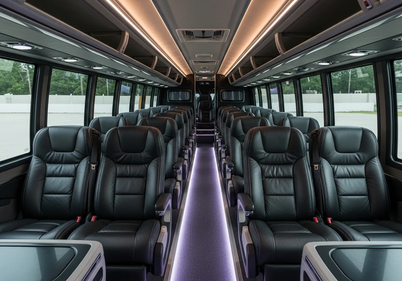 25-Passenger Mini Coach Interior thumbnail