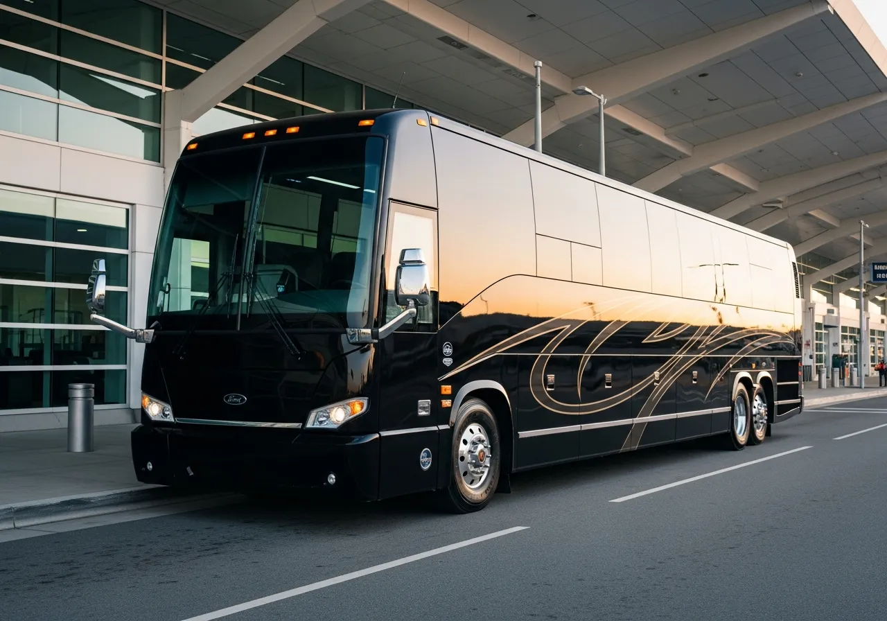 52-Passenger Motorcoach — Exterior — BNG Worldwide Chauffeur Services executive fleet vehicle
