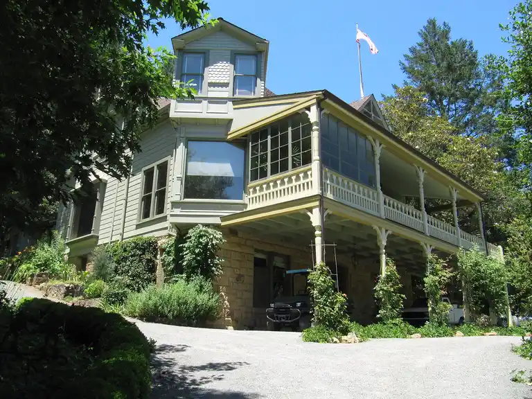 Historic main house at Schramsberg Vineyards