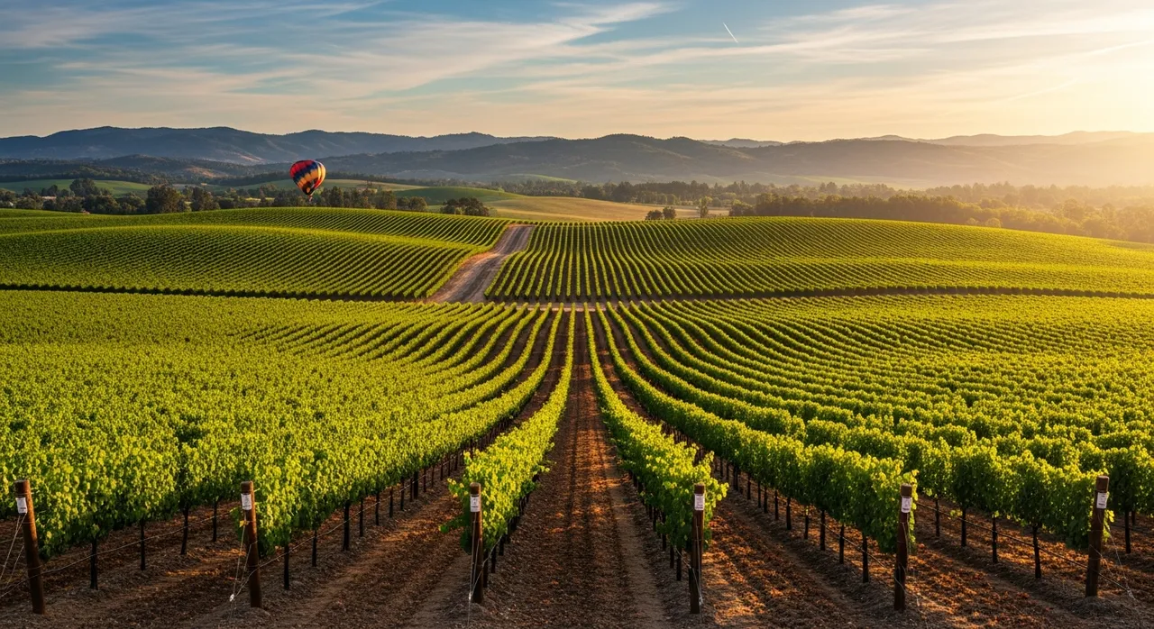 Vineyards in the Temecula wine region, California